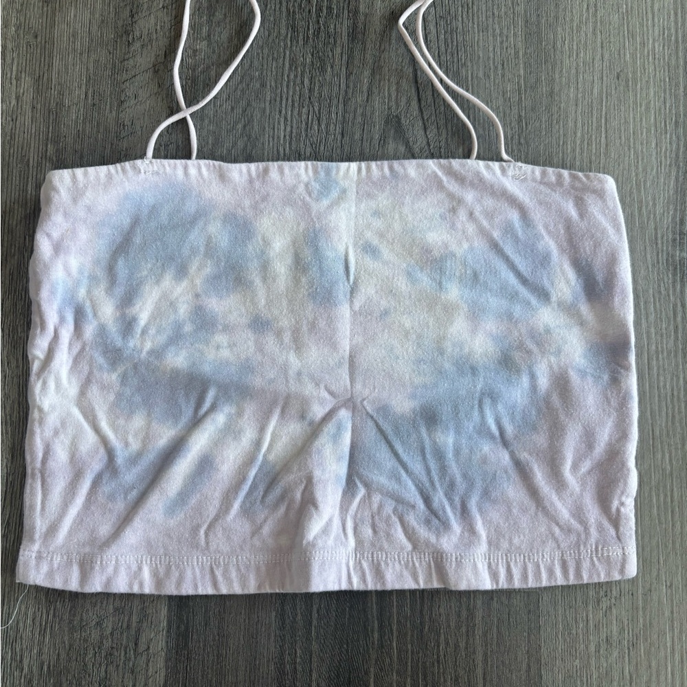 Aeropostale Seriously Soft Bungee Cami in Light Blue and White